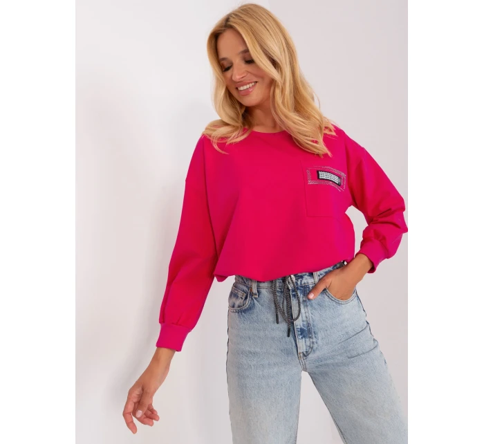 Bluzka RV BZ model 18785588 fuksjowy - FPrice Bluzka RV BZ model 18785588 fuksjowy - FPrice