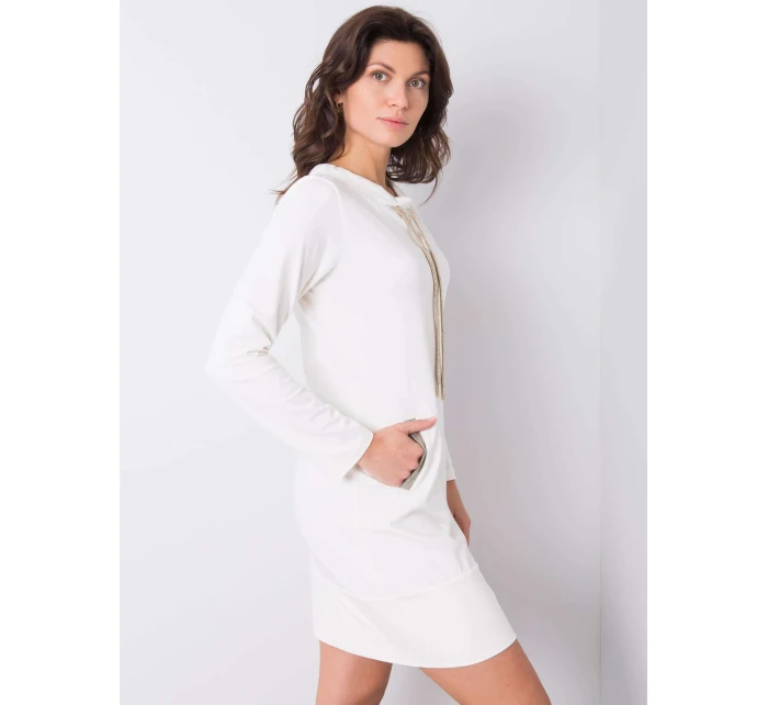 Šaty RV SK model 15182479 ecru - FPrice Šaty RV SK model 15182479 ecru - FPrice