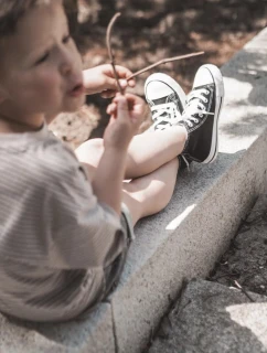 Detské vysoké tenisky Black Filemon