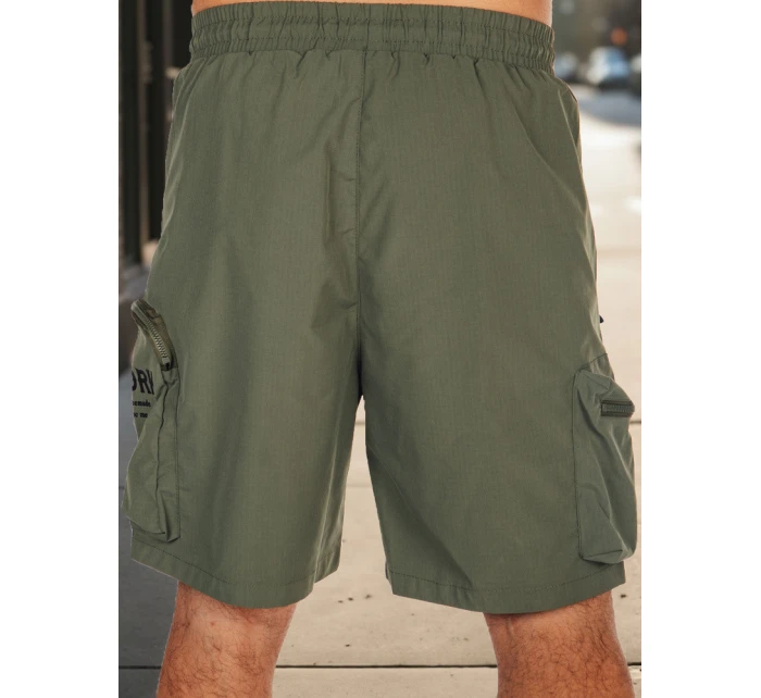 Pánské látkové bojové šortky zelené Dstreet model 21988614 - FashionStreet