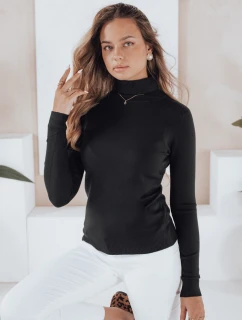 Dámsky sveter s rolákom VANORIA black Dstreet MY2488