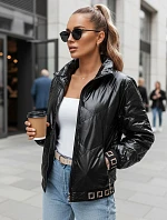 Dámska prešívaná bunda bomber black FashionStreet TY5292