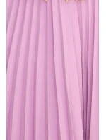 LILA Klasické plisované šaty s krátkými rukávy a páskem model 20952079 - numoco