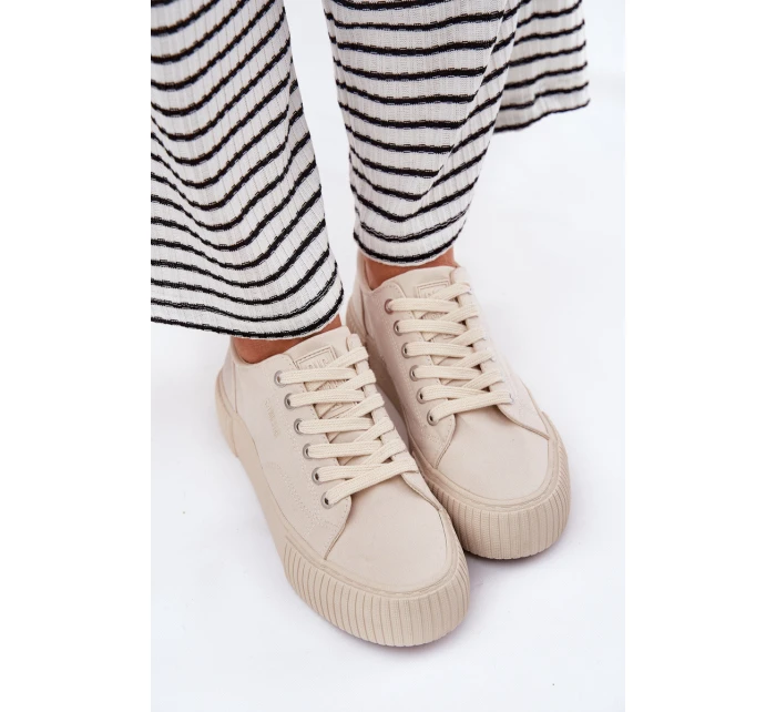 Dámské Textilní Tenisky Big Star model 21693225 Béžové - Big Star Shoes