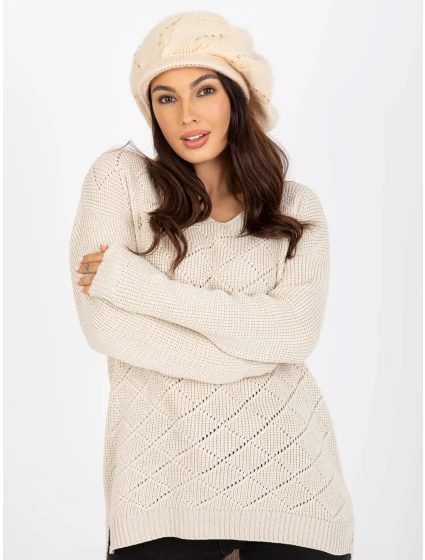 Čiapka AT CZ BF 38722 svetlo béžová