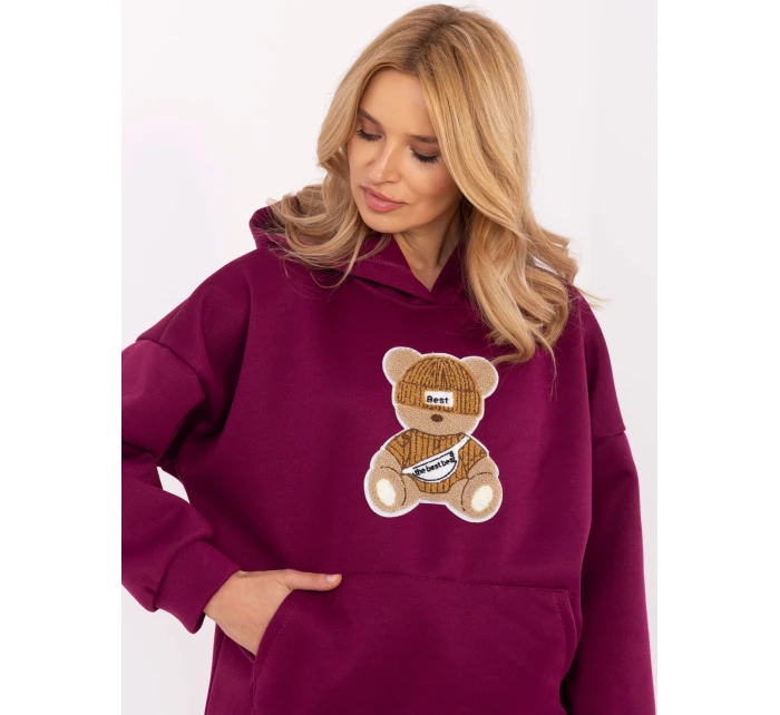 Mikina DHJ BL A8695 1.16 fialová