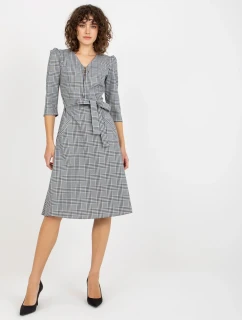 Sukienka LK SK model 21110905 biało czarny - FPrice