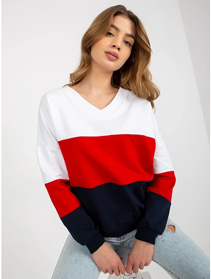 Mikina RV BL model 17963971 bílá a tmavě modrá - FPrice
