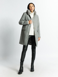 Monnari Kabáty Dámsky kabát s prímesou vlny Multi Grey