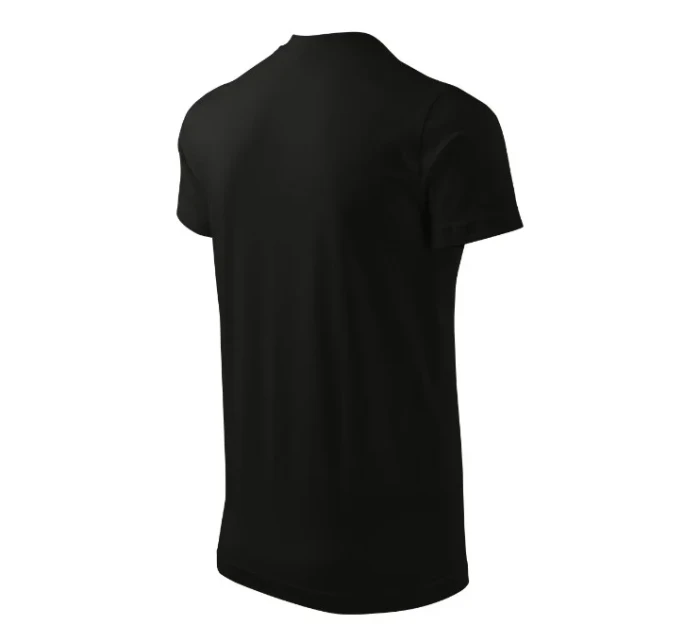 Heavy V-neck tričko unisex černá