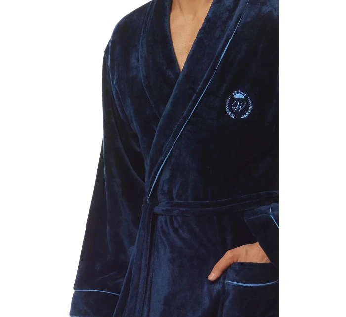 Pánský župan 2111 model 21865050 tm. modrá L&L - L&L Pánský župan 2111 model 21865050 tm. modrá L&L - L&L