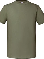 Fruit of the Loom Iconic 195 T Pánske tričko z hrubej látky 16.1422 classic olive