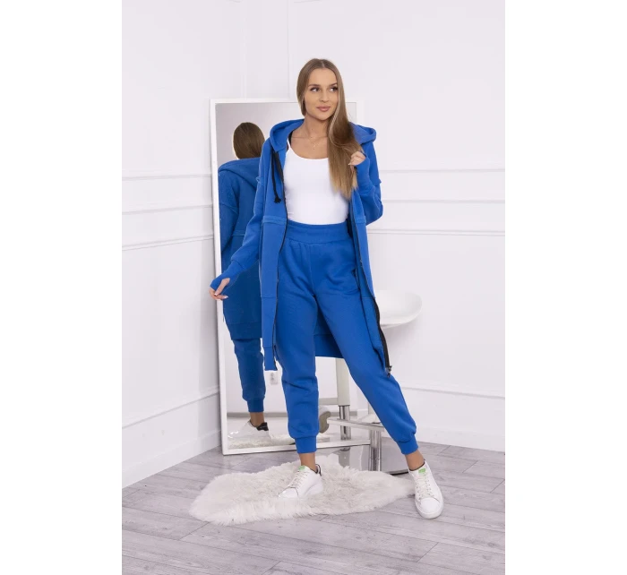 Hrejivá súprava s dlhou mikinou nevädzovo modrá