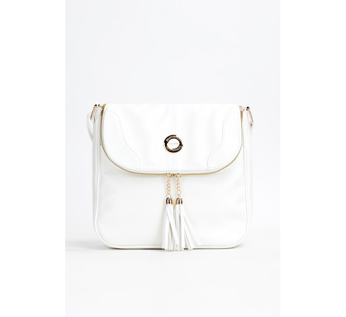 Monnari Bags Dámská kabelka s ozdobnými střapci Bílá