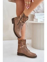 Dámske členkové topánky Workery Dark Beige Perfecto Dámske členkové topánky Workery Dark Beige Perfecto