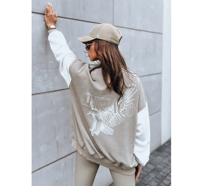 Dámská bunda  bomber tmavě béžová Dstreet model 21970724 - FashionStreet