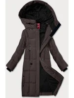 Hnědá dámská zimní prošívaná bunda model 21248066 - LHD
