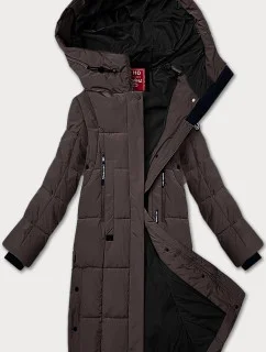 Hnědá dámská zimní prošívaná bunda model 21248066 - LHD