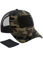 Beechfield B 641 5-panelová čiapka s kšiltom „Removable Patch Trucker“ 53.0641 jungle camo Beechfield B 641 5-panelová čiapka s kšiltom „Removable Patch Trucker“ 53.0641 jungle camo