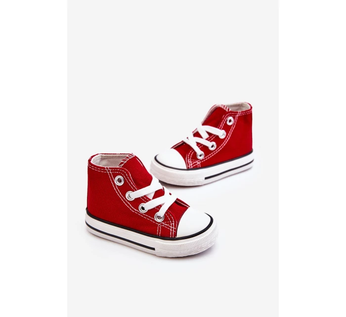 Dětské Vysoké Tenisky Červené Filemon