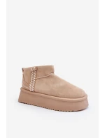 Sněhule na platformě s vzorem béžové model 21645932 - Boto