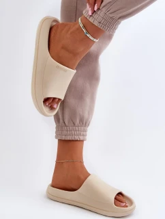 Ľahké dámske papuče Big Star Beige