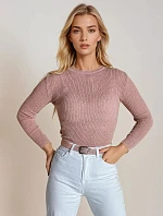 Dámsky sveter AURINA light pink FashionStreet MY1387