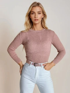 Dámsky sveter AURINA light pink FashionStreet MY1387