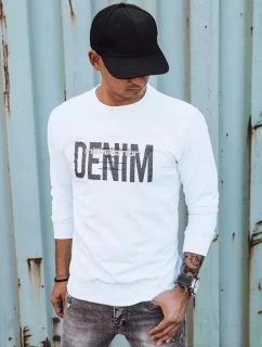 Pánská bílá mikina s potiskem Dstreet model 21966040 - FashionStreet