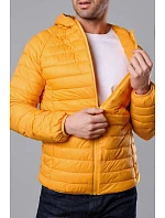 Pánská prošívaná bunda v barvě s kapucí model 18345094 - J.STYLE Pánská prošívaná bunda v barvě s kapucí model 18345094 - J.STYLE