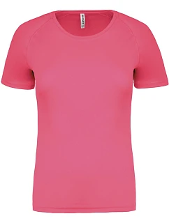 Kariban ProAct PA 439 Dámske športové tričko 20.P439 fluorescenčná ružová