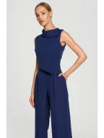 Kombinéza bez rukávů s tmavě modrá model 18004287 - Moe Kombinéza bez rukávů s tmavě modrá model 18004287 - Moe