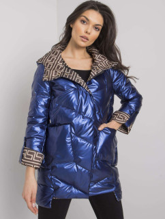 Tmavomodrá zimná bunda s kapucňou Gerardine