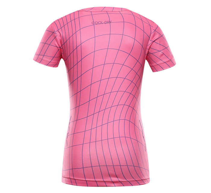 Detské rýchloschnúce tričko ALPINE PRO BASIKO neon knockout pink
