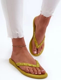 Dámske ploché flexibilné žabky ZAXY Lime