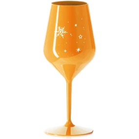 ZIMĚNKA - oranžový nerozbitný pohár na víno 470 ml ZIMĚNKA - oranžový nerozbitný pohár na víno 470 ml