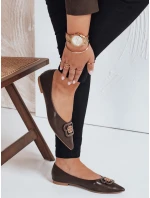 FashionStreet hnedé dámske baleríny ZY1061 FashionStreet hnedé dámske baleríny ZY1061