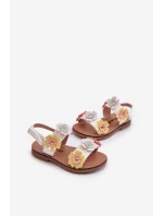 Dětské sandálky s květinami Multikolor model 21663844 - Boto Dětské sandálky s květinami Multikolor model 21663844 - Boto
