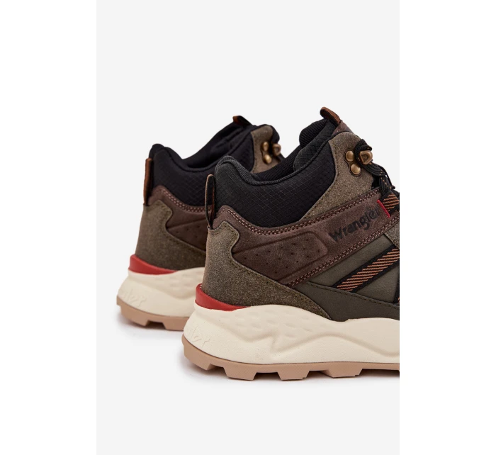 Buty Trekkingowe Męskie WRANGLER WEST MEN MID 20253027 Ciemnozielone