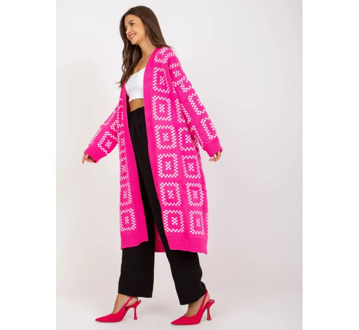Dámsky sveter LC SW 0296 fluo ružový