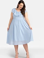 Dámske šaty SB247 svetlomodré - Karko