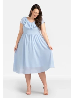 Dámske šaty SB247 svetlomodré - Karko