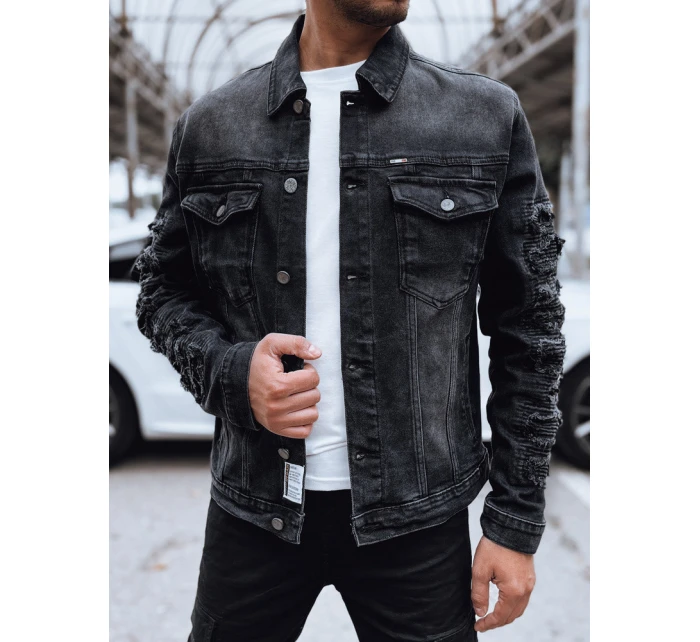 Pánská džínová bunda černá Dstreet model 21978779 - FashionStreet