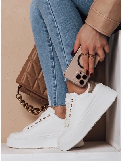 Dámske tenisky na platforme VISOLA gold FashionStreet ZY0696