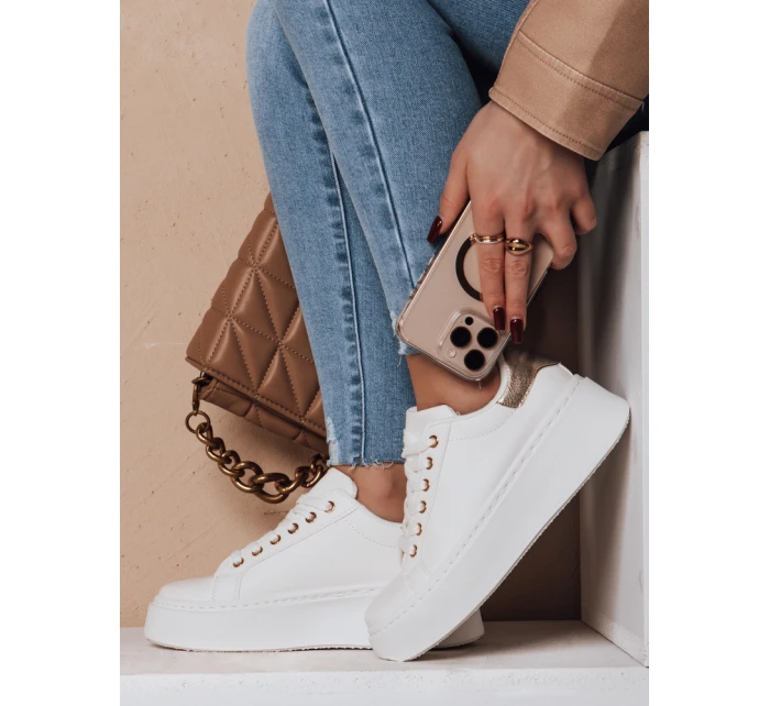 Dámske tenisky na platforme VISOLA gold FashionStreet ZY0696