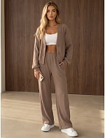 Dámská souprava z kordového úpletu – kardigan a kalhoty Fango FashionStreet AY1242 Dámská souprava z kordového úpletu – kardigan a kalhoty Fango FashionStreet AY1242