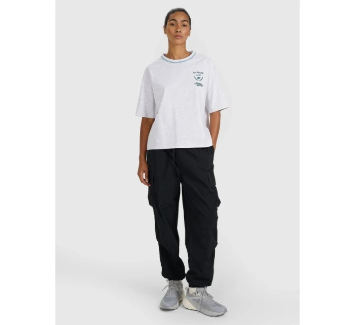 Dámske tričko oversize s potlačou 4F 4FRSS25TTSHF2979-26M