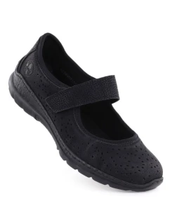 Dámské černé polobotky na suchý zip model 21910617 - Rieker