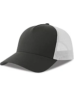 Atlantis Headwear Rapper Cotton-S 5-panelová truckerová čiapka 33.0260 tmavošedá/biela Atlantis Headwear Rapper Cotton-S 5-panelová truckerová čiapka 33.0260 tmavošedá/biela