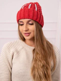 Dámska čiapka Selena K384 červená